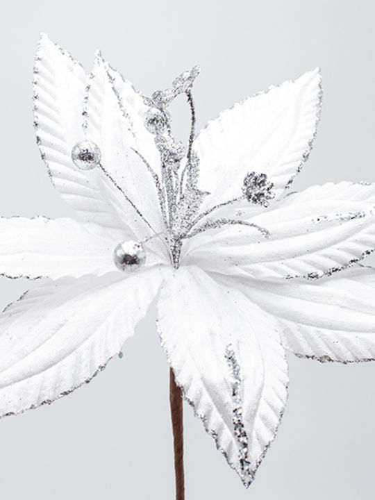 White Flower Subtle Glitter Line 30x20cm 600-47598