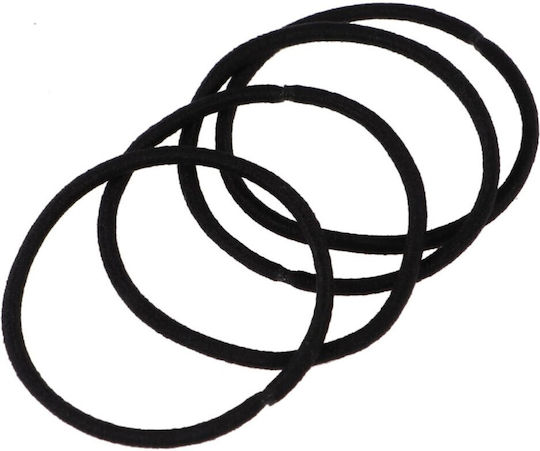 Set 50 Black Elastic Hair Scrunchies Box