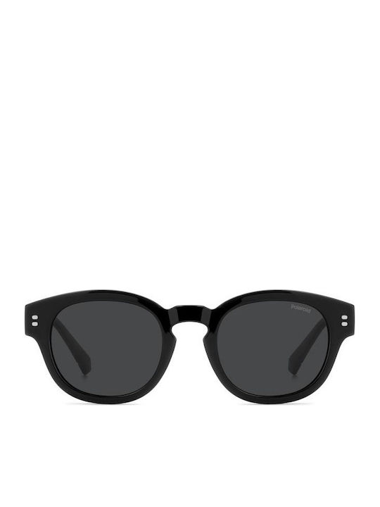 Polaroid Οβάλ Παιδικά Γυαλιά Ηλίου με Polarized Φακό Μαύρα