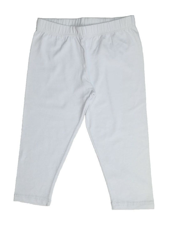 Kinder Leggings Capri Weiß