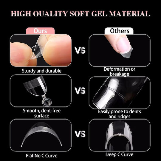 Nagelspitzen Transparent IS-8693