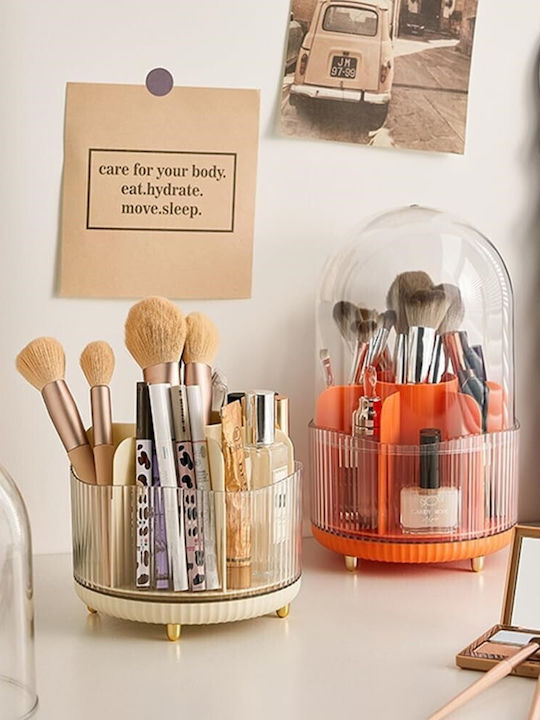 Organisationsbox für Kosmetik mit Trennzeichen Transparent 28x22x28cm