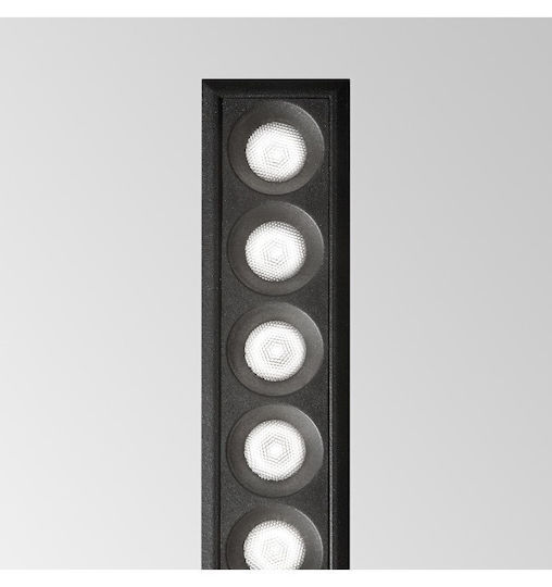 Recessed Commercial Linear Lighting Led 20W Black 4000K Slim Lika 341705 Ideal Lux 341705