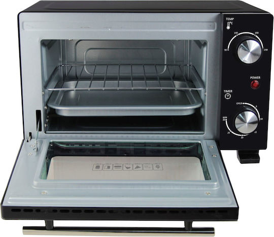 Esperanza Calzone Electric Countertop Oven 10lt Without Burners Black
