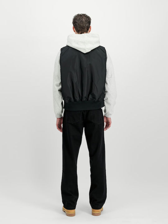 Ma-1 Sleeveless Jacket Bomber Waterproof Black