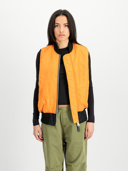 Ma-1 Sleeveless Jacket Bomber Waterproof Black