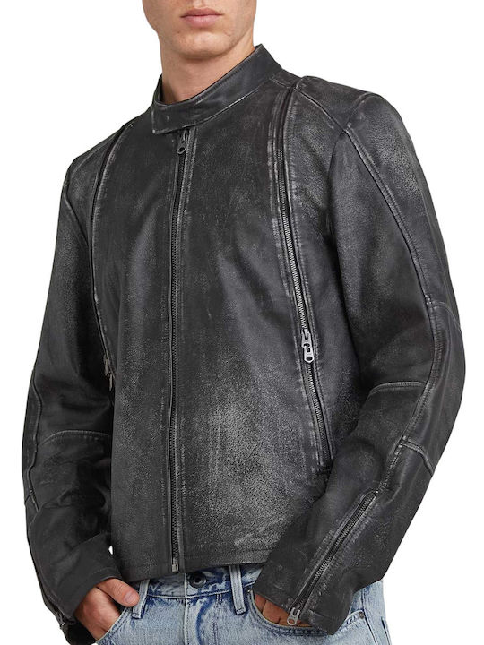 Lederjacke Jacke Grey