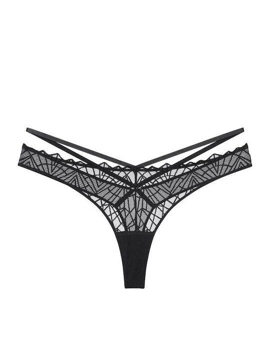 Damen Zeichenfolge Black