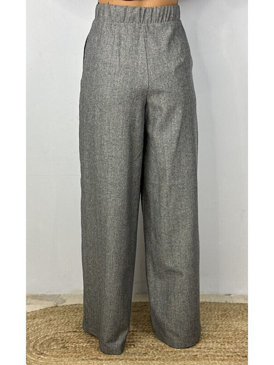 Damen Stoff Hose Gray