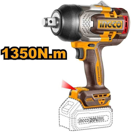 Ingco COSLI250281E Σετ Δραπανοκατσάβιδο, Κατσαβίδι & Κρουστικό Δραπανοκατσάβιδο Brushless 20V με Μπαταρίες 5Ah και Θήκη