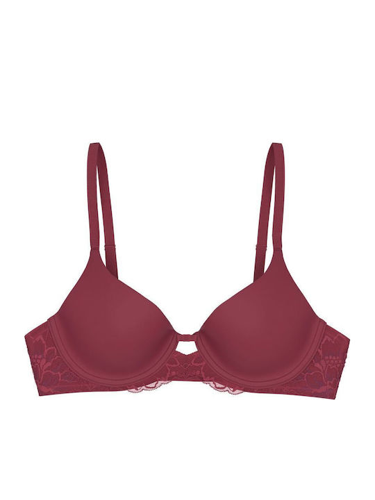 Amourette Charm Bra Deep Red