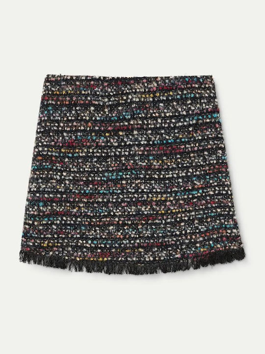 Hoch tailliert Mini Rock Multicolor