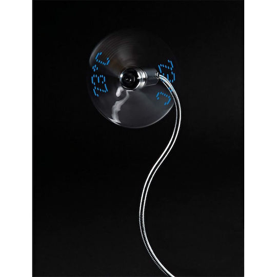 HAMA USB Fan Ανεμιστηράκι USB Ασημί