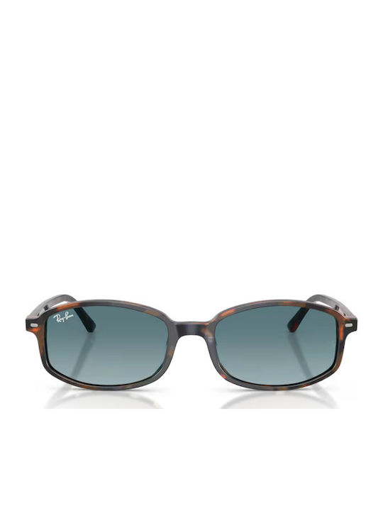 Ray Ban Unisex Sunglasses with Brown Tartaruga Plastic Frame and Green Gradient Lens RB2232 13563M