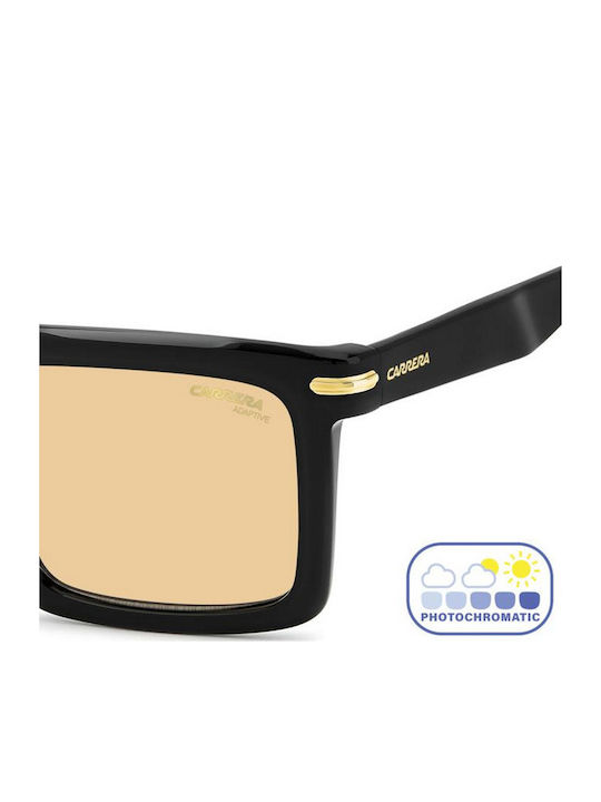 Carrera Men's Sunglasses with Black Horn-Rimmed Frame and Grey Lens 364/S 2M2/Q6