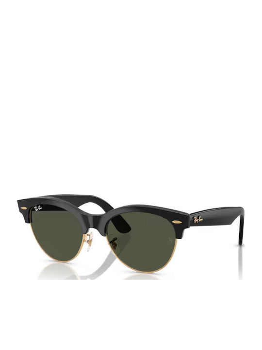 Ray Ban Clubmaster Unisex Ochelari de soare cu Negru Cadru și Verde Lentilă