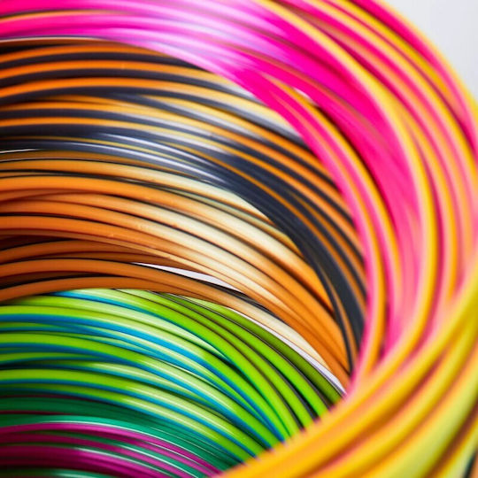 3D Printer Filament 1.75mm Black, Blue, Copper, Gold, Green, Purple, Red 0.26kg S91122016 6τμχ (Spool)