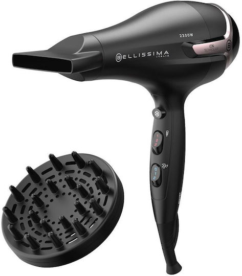 Bellissima K9 2500 Asciuga Capelli 2300 W Nero, Rosa