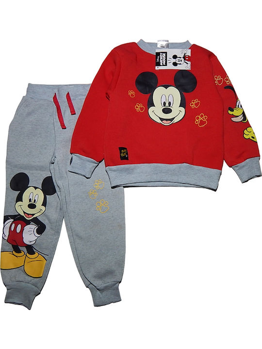 Παιδικό Σετ Φόρμας Κόκκινο 2τμχ Mickey Mouse