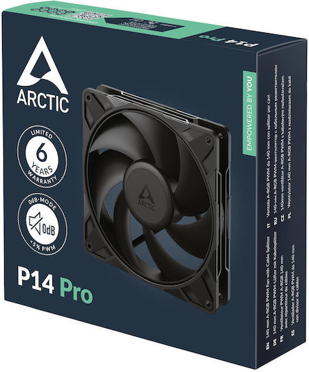 Arctic Ventilator Pentru Carcasă P14 Pro Fără LED-uri