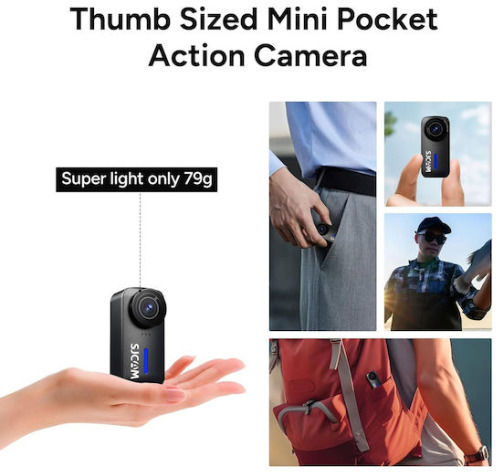 SJCAM C110 Action Camera 4K Ultra HD Underwater With Case Standard With Screen And Wi-Fi Black