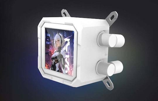 Darkflash Υδρόψυξη AIO CPU με 2 Ανεμιστήρες 120mm και ARGB Φωτισμό Λευκή
