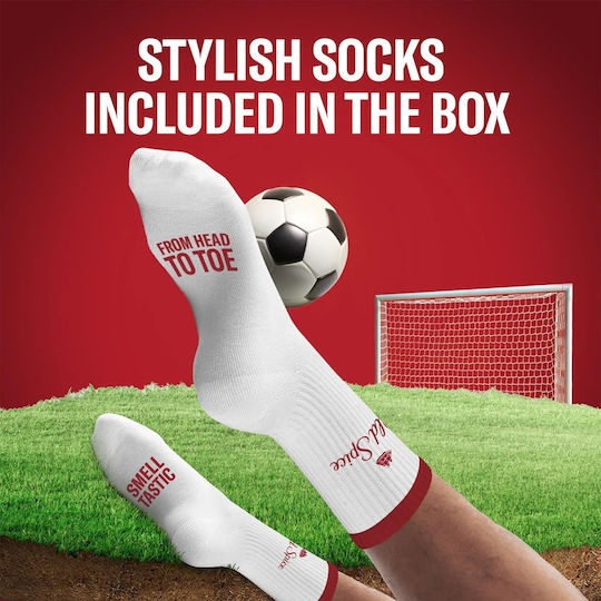 Old Spice Footballer Gift Set for Men With Captain Deodorant Stick Shower Gel and Socks 24-Hour Freshness for Daily Use Scent With Long-Lasting Quality Fragrance