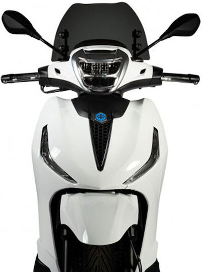 Malossi Motorcycle Windshield & Windscreen Tinted Visor for Piaggio Beverly 300 / Beverly 400 4519027