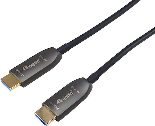 Equip HDMI 2.1 Ultra High Speed 48Gbps 4K 120Hz HDR VRR Cable HDMI Male - HDMI Male 150m Black