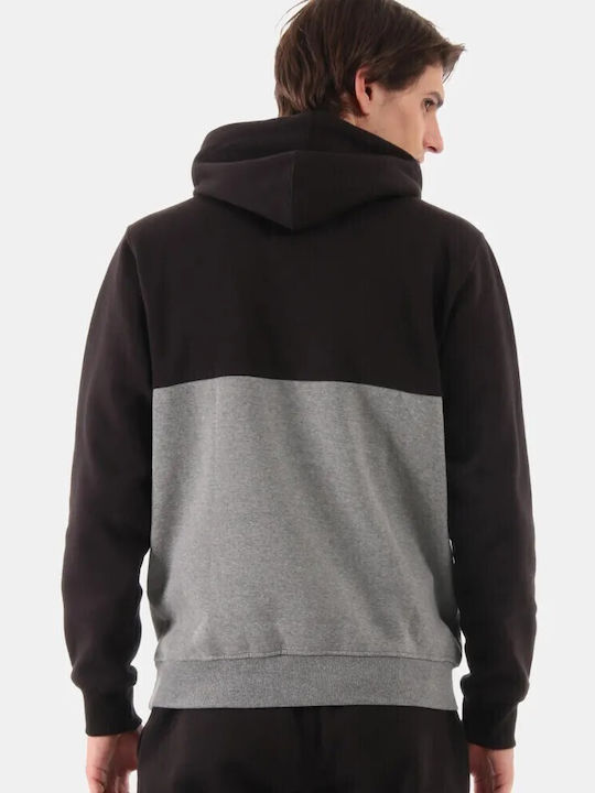 Sweatshirt Fleece with Hood Black