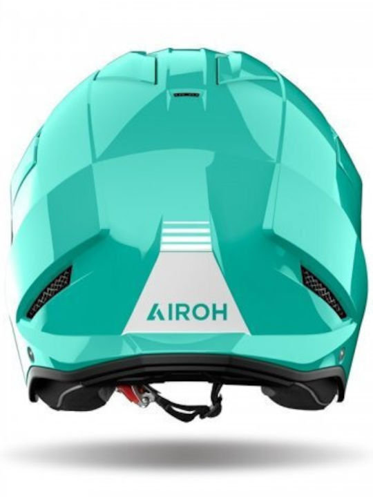 Airoh Kombakt Aquamarine Gloss Κράνος Μηχανής Jet ECE 22.06 1150gr με Sunvisor