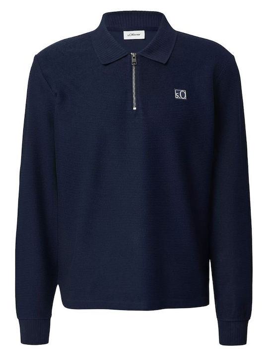 Polo Blouse Dark Blue