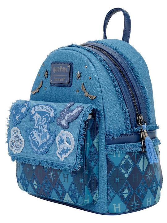 Loungefly Kinder Rucksack Rucksack Blau 22.8cmx22.8cmx26.6cmcm Warner Bros Harry Potter Denim Mini Loungefly Kinder Rucksack Rucksack Blau 22.8cmx22.8cmx26.6cmcm Warner Bros Harry Potter Denim Mini