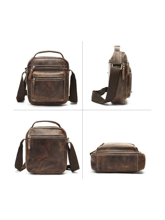 Leder Herren Schulter / Crossbody Braun Tasche