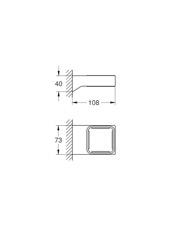 Grohe Selection Cube Seifenschale Glas Schwarz 4067393019541