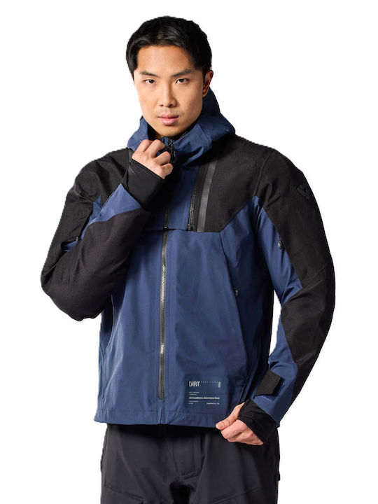 Rev'IT Component 3 H2O Winter Men's Motorcycle Jacket Cordura Waterproof Blue