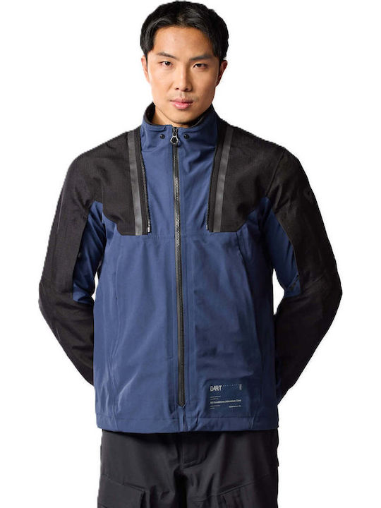 Rev'IT Component 3 H2O Winter Men's Motorcycle Jacket Cordura Waterproof Blue