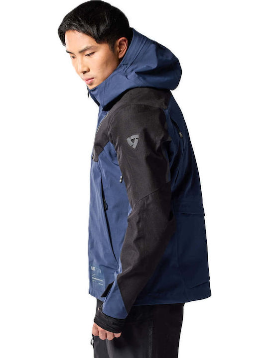 Rev'IT Component 3 H2O Winter Men's Motorcycle Jacket Cordura Waterproof Blue