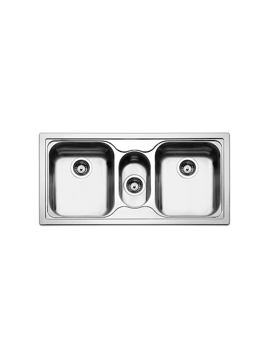Apell Anniversario 8312 8312-110 Drop-In Мивка Inox Сатен Ш100xД50см Сребрист