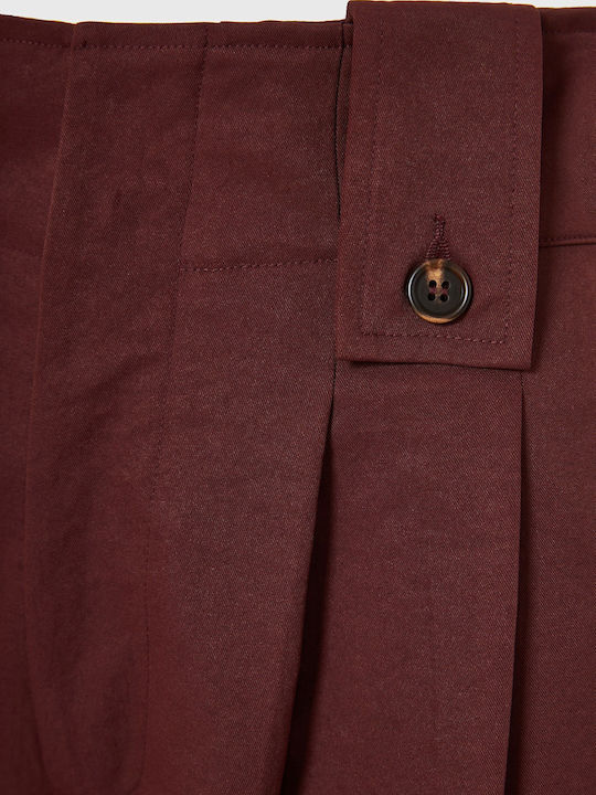 Femei Talie înaltă Din material textil Pantaloni cu Croială Balon Roșie