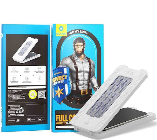Blueo Privacy Tempered Glass Negru (iPhone Air)