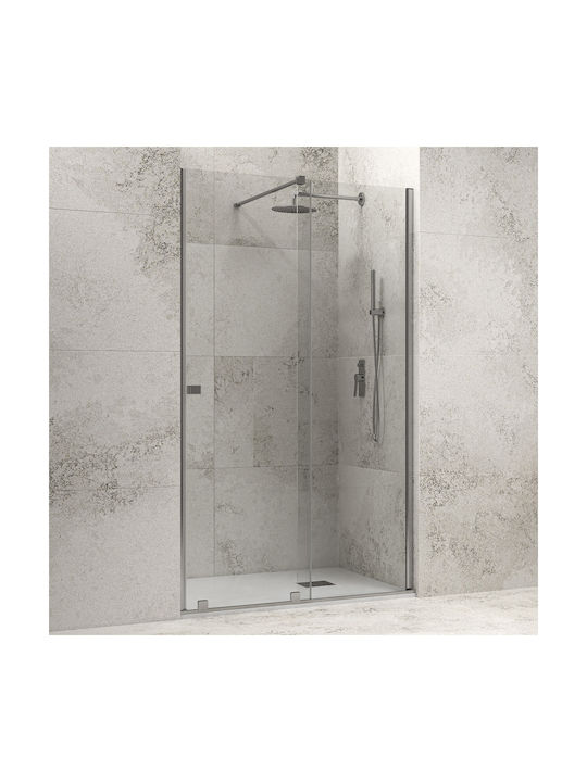 Karag Slide 2 Divider De Verandă Duș Cu Ușă Glisantă 140x200cm Sticlă Transparentă Chrome