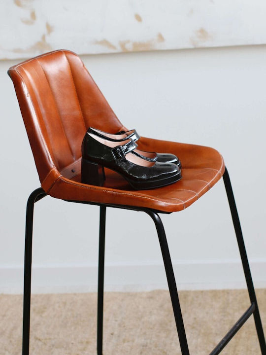 Leder Pumps Schwarz