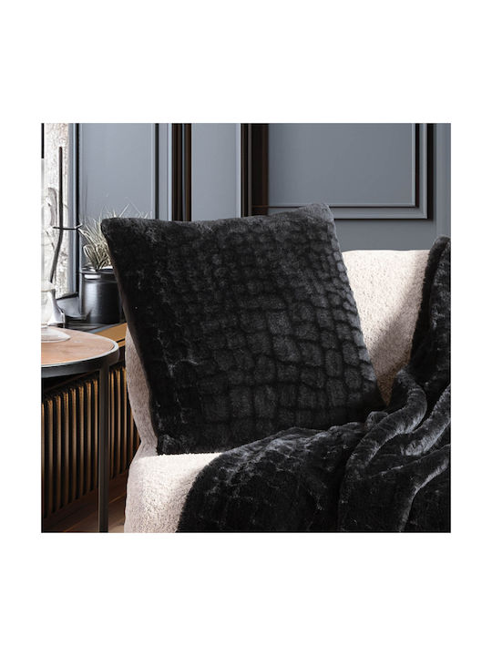 Nef-Nef Homeware Sofa-Kissen Home aus Samt Schwarz 45x45cm