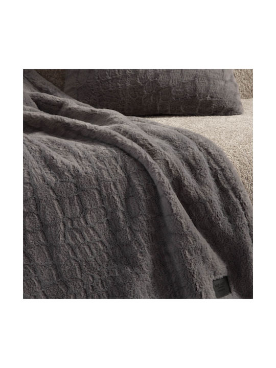 Nef-Nef Homeware Home Sofa Cushion Velvet Grey 45x45cm