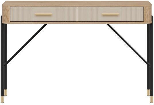 Schminktisch Flosora 137 aus Holz & Metall Χρυσό, Δρυς, Κασμίρι mit Spiegel 120x44x78cm Schminktisch Flosora 137 aus Holz & Metall Χρυσό, Δρυς, Κασμίρι mit Spiegel 120x44x78cm
