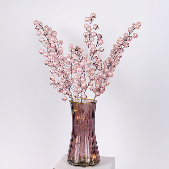 Künstlicher dekorativer Zweig Rosa 58cm Eurolamp