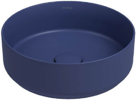 Isvea Deasupra Blatului Chiuvetă Porțelan 36x36cm Blue