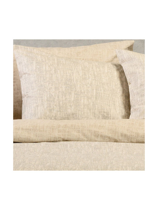 Melinen Milan Σετ Μαξιλαροθήκες με Φάσα Grey 50x70εκ.