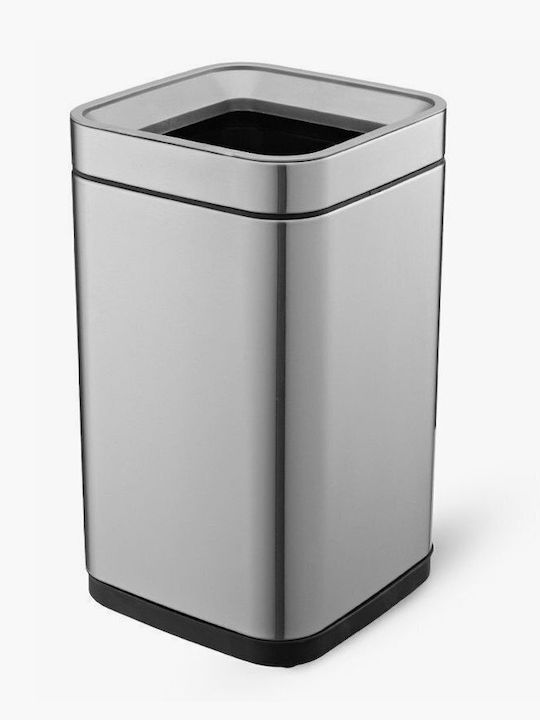 Delta Cleaning Inox Καλαθάκι Μπάνιου 8lt Ασημί